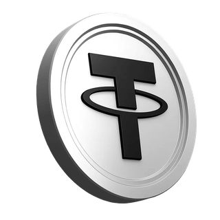 Ícone da criptomoeda Tether USDT exibido na seção de confiança da comunidade de operações